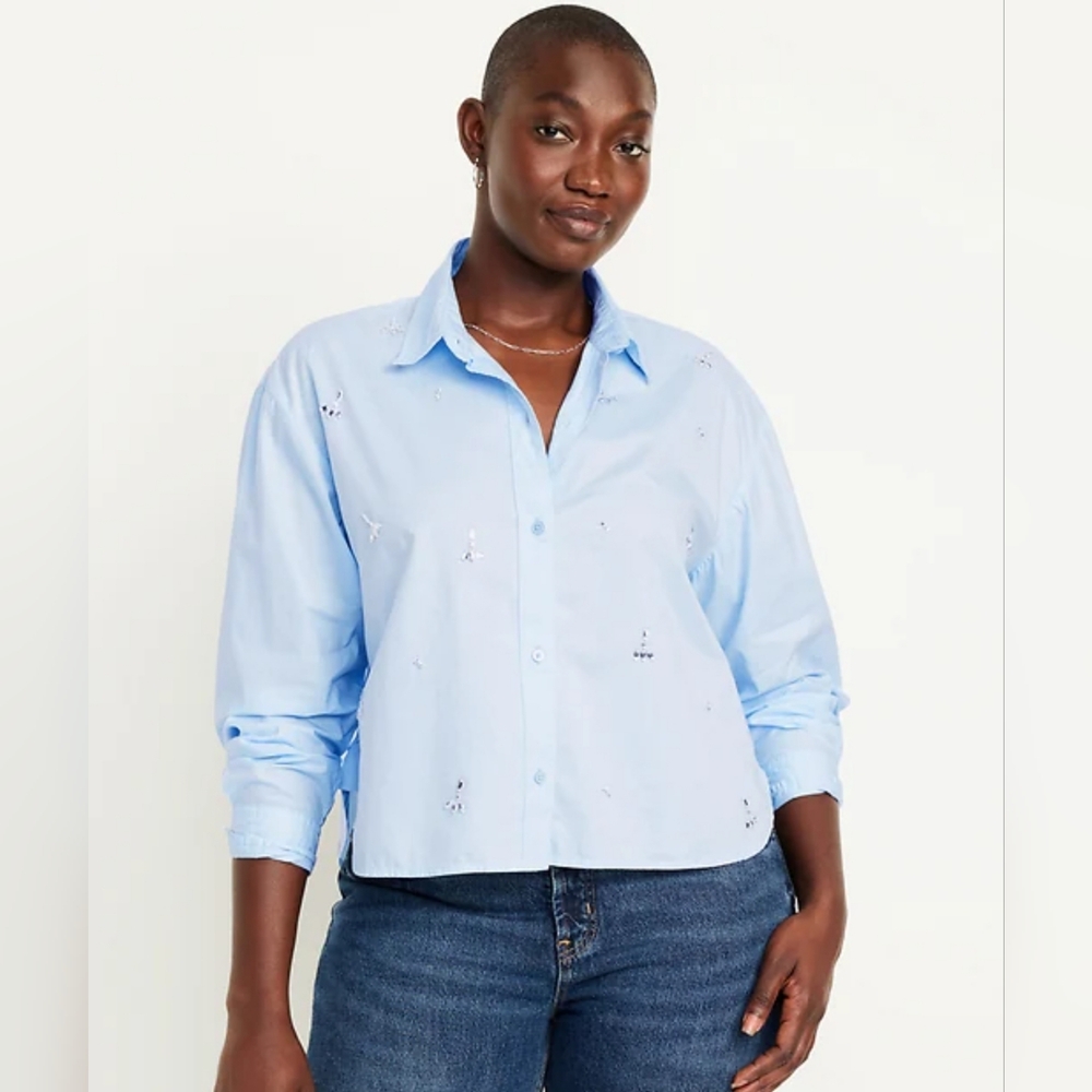 Cropped Button Up